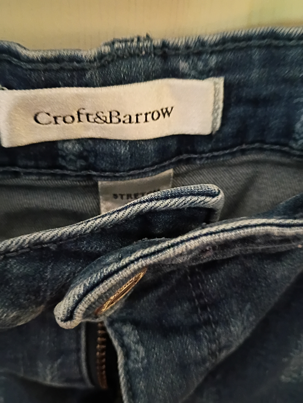 croft & barrow Blue Denim Shorts - Picture 3 of 6